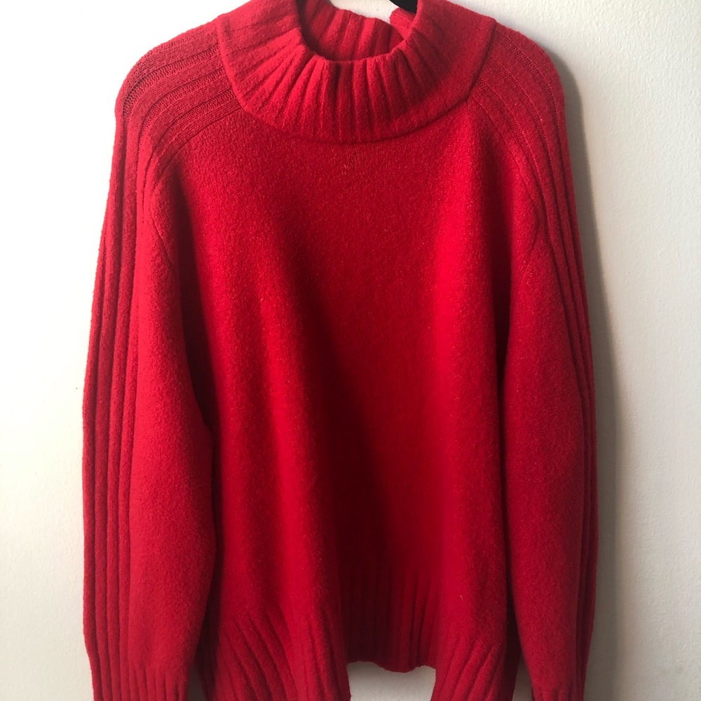 High-Neck Oversized Sweater